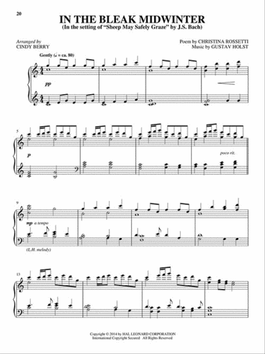 Classical Christmas Carols Piano Solo scores gallery preview page 3