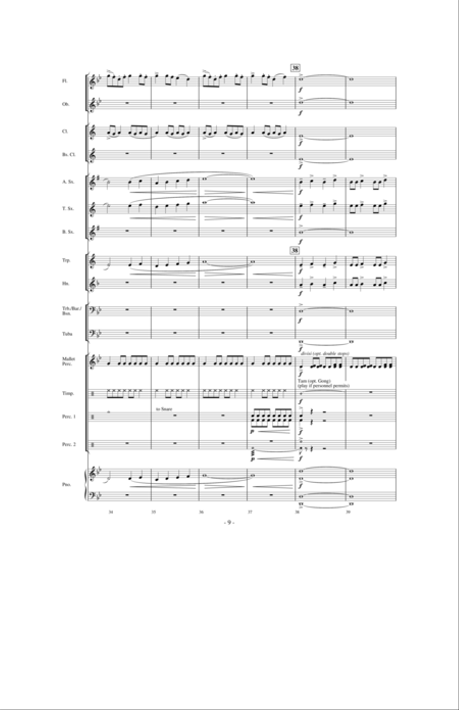 Moto Continuo Moto Continuo Concert Band scores gallery preview page 12