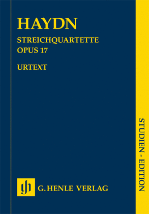 Book cover for Joseph Haydn – String Quartets Volume III, Op. 17