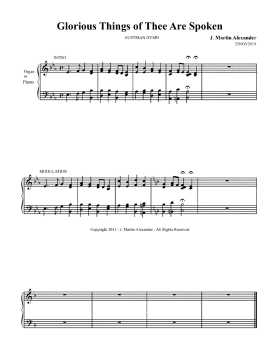 Hymn Introductions and Modulations - Book VI Organ Solo scores gallery preview page 3