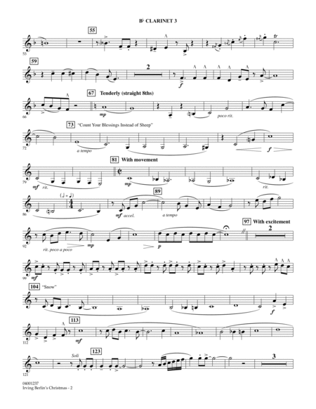 Irving Berlin's Christmas (Medley) - Bb Clarinet 3