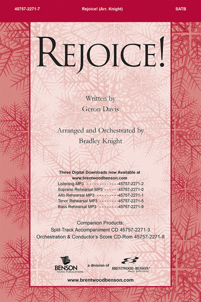 Rejoice! Orchestra Parts & Conductor's Score CD-ROM