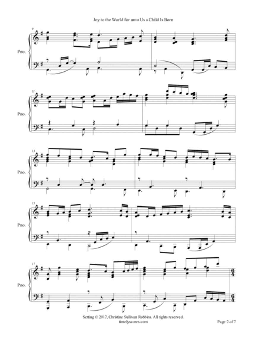 For the Crowning of the Year: Piano Arrangements to Celebrate Advent, Christmas, and the New Year Piano Solo scores gallery preview page 4