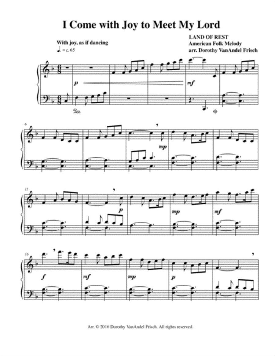 Five Easy Communion Pieces for Piano Piano Solo scores gallery preview page 2