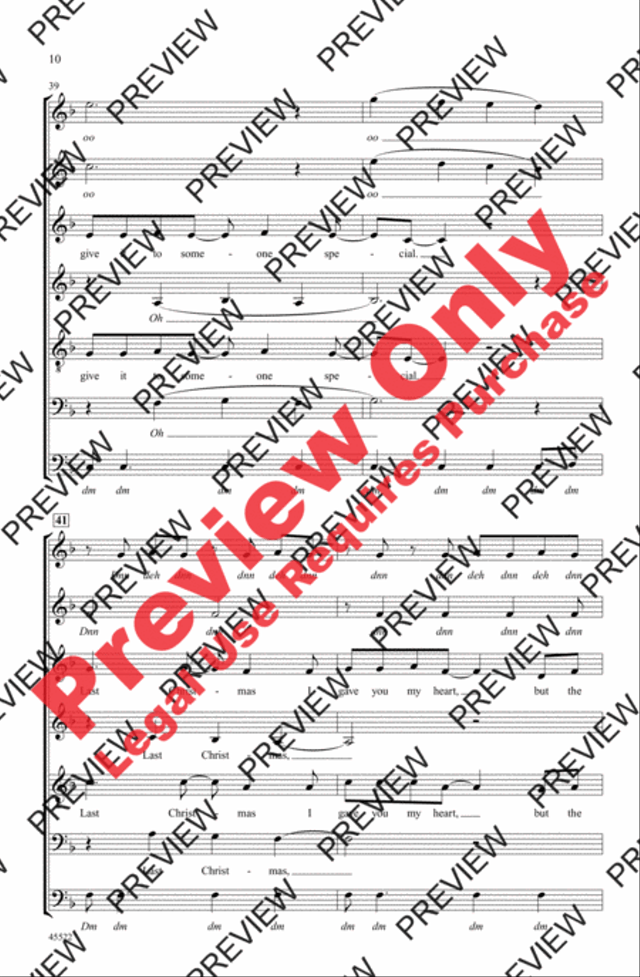 Last Christmas 4-Part scores gallery preview page 24