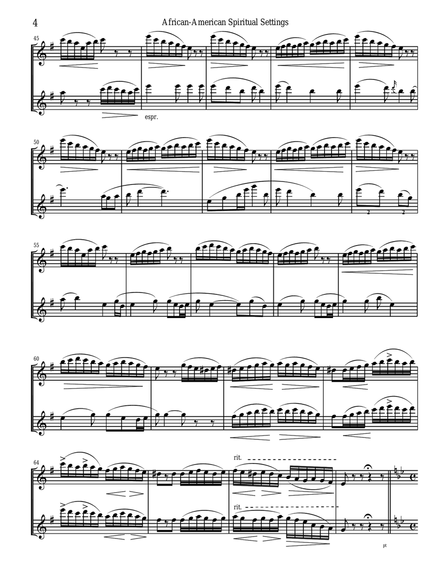 An Emerging American Music for flute duet Flute Duet scores gallery preview page 5
