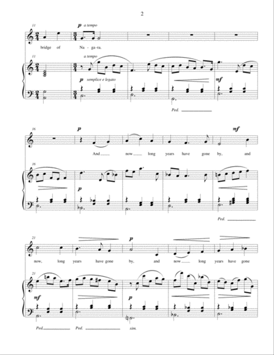 Kyoto Dreams. Five Japanese songs for mezzo-soprano and Piano Mezzo-Soprano Voice scores gallery preview page 5