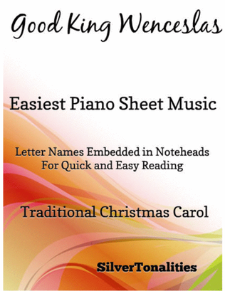 Book cover for Good King Wenceslas Easiest Piano Sheet Music