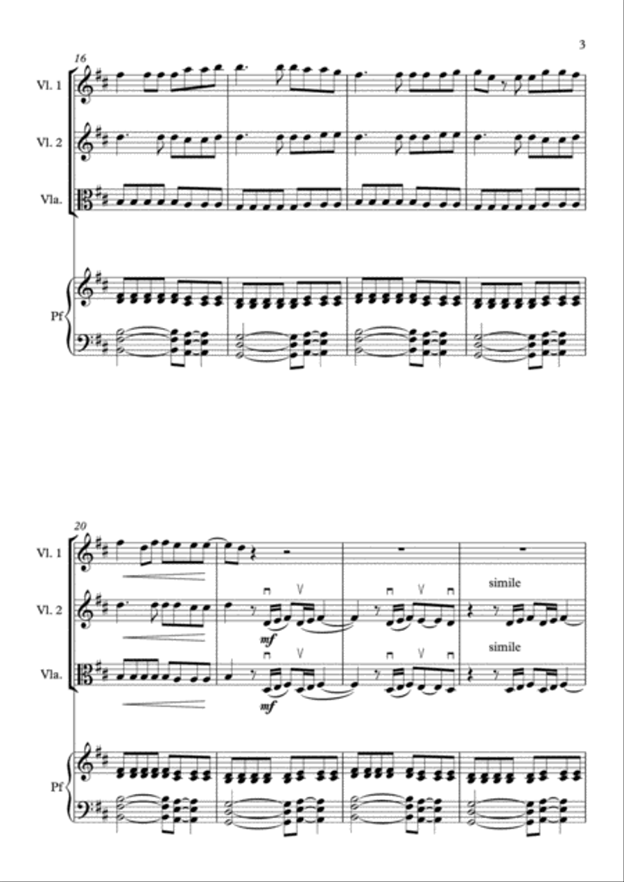 Something Just Like This Piano Quartet scores gallery preview page 6