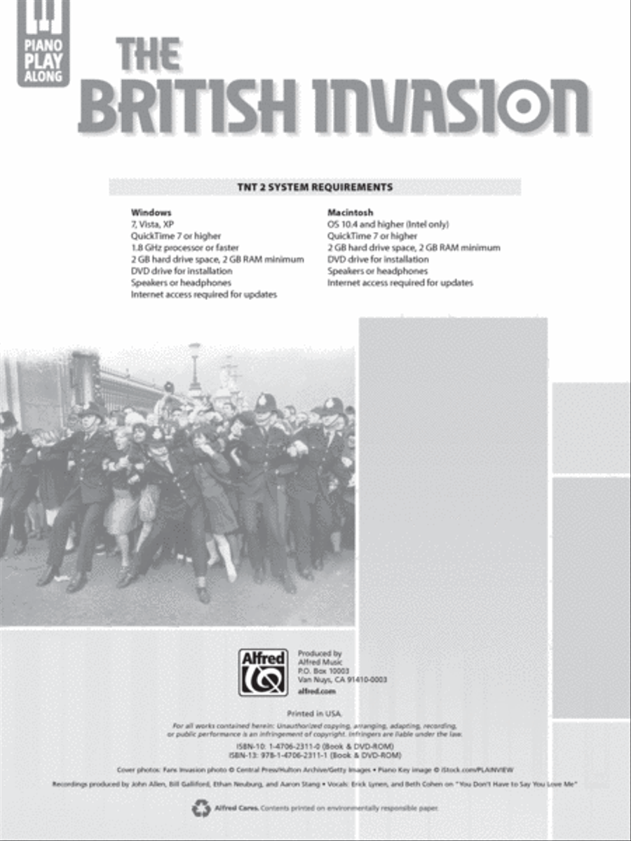 Piano Play-Along -- The British Invasion Piano, Vocal scores gallery preview page 2