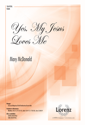 Book cover for Yes, My Jesus Loves Me