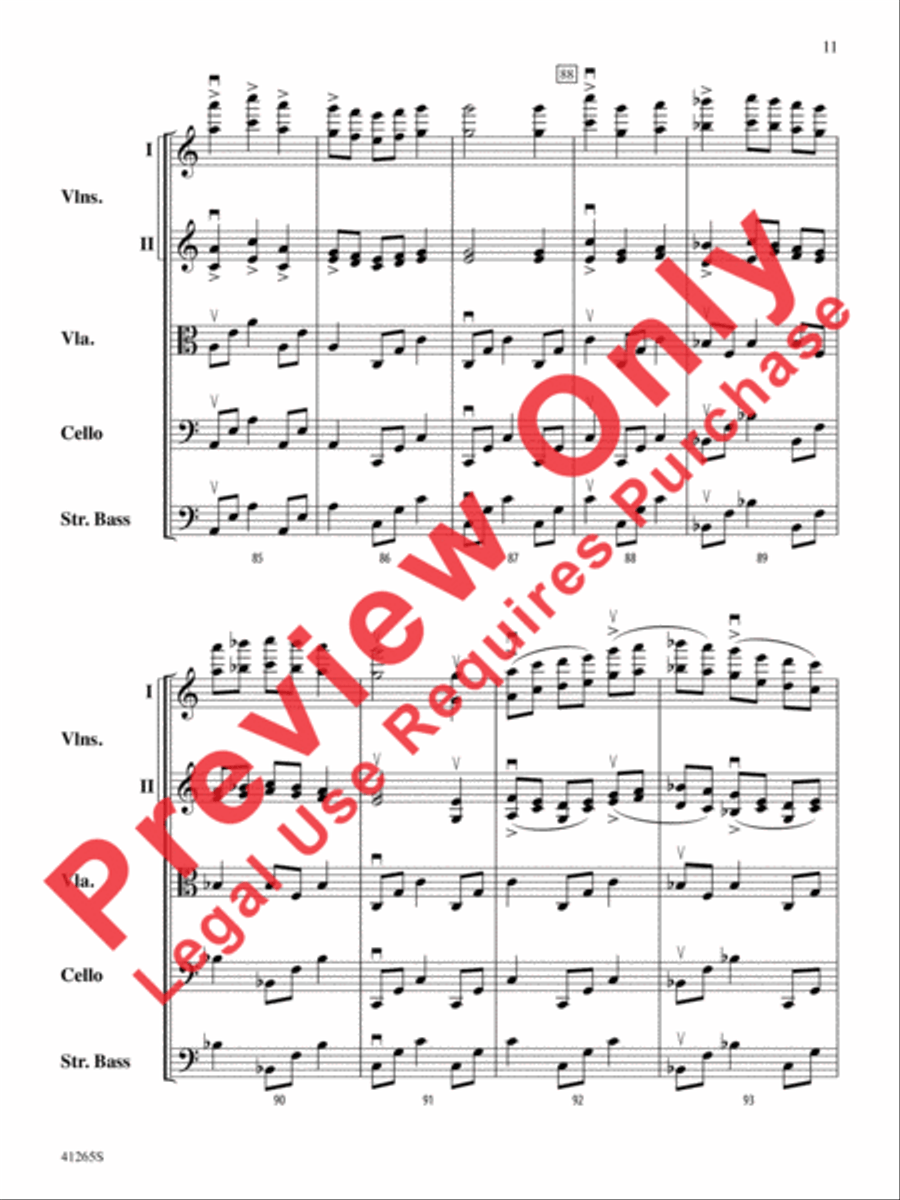 Country Song String Orchestra scores gallery preview page 12