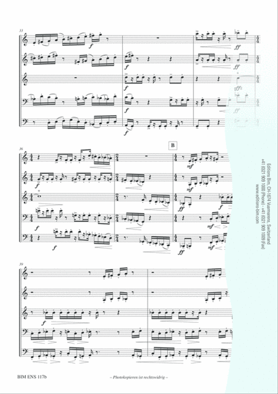 Strata Brass Quintet scores gallery preview page 11