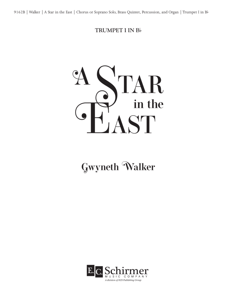 A Star in the East Choir scores gallery preview page 1