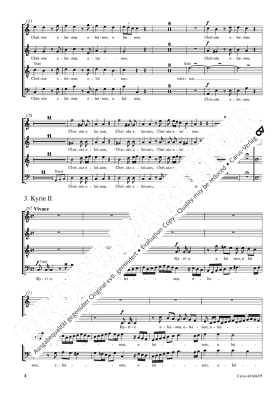 Grosse Mariazeller Messe in C 4-Part scores gallery preview page 5