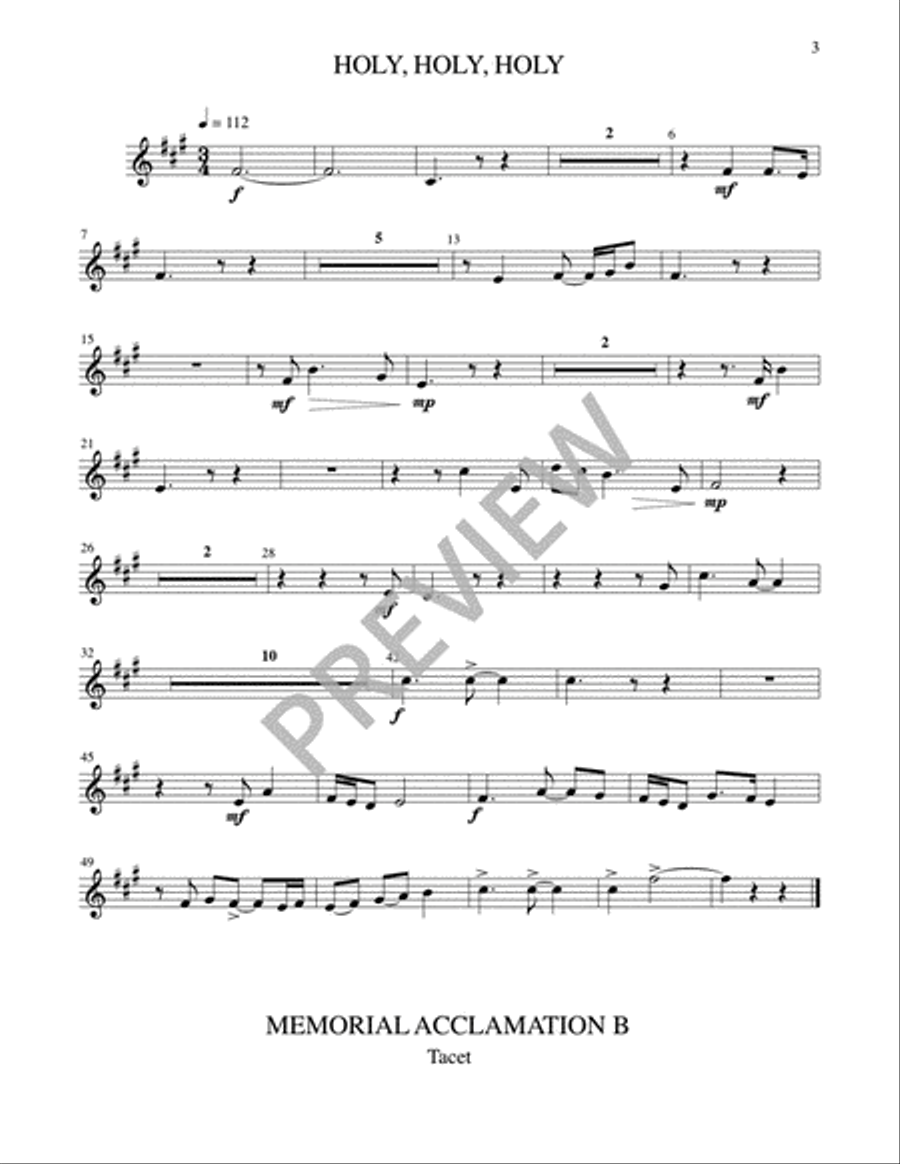 A Mass of Life - Instrument edition Trombone scores gallery preview page 16