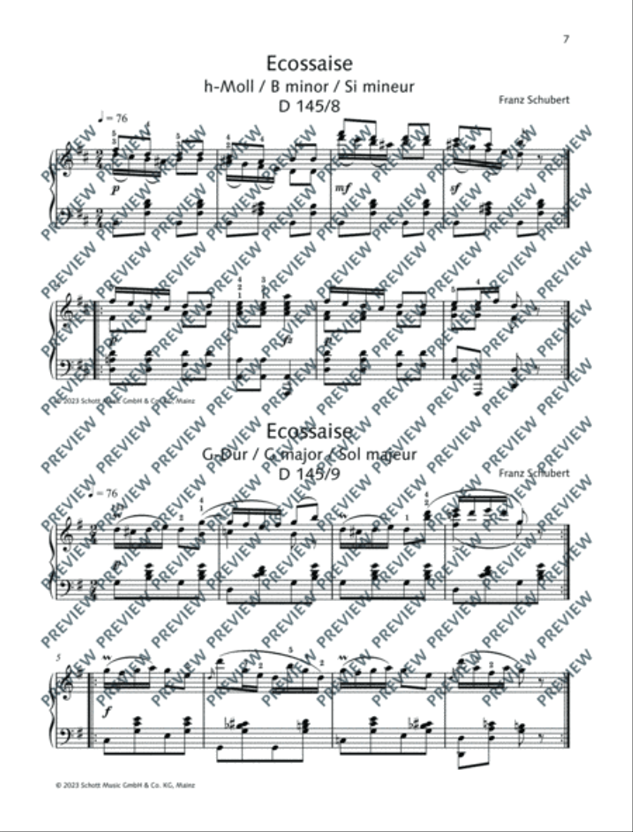 Best of Schubert Piano Solo scores gallery preview page 8