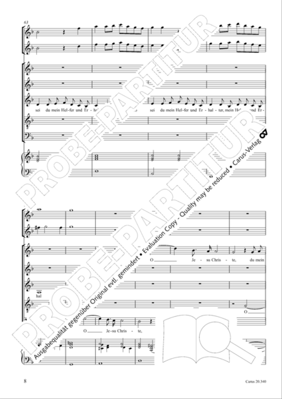 O du allersu!ester und liebster Herr Jesu SSATB scores gallery preview page 9