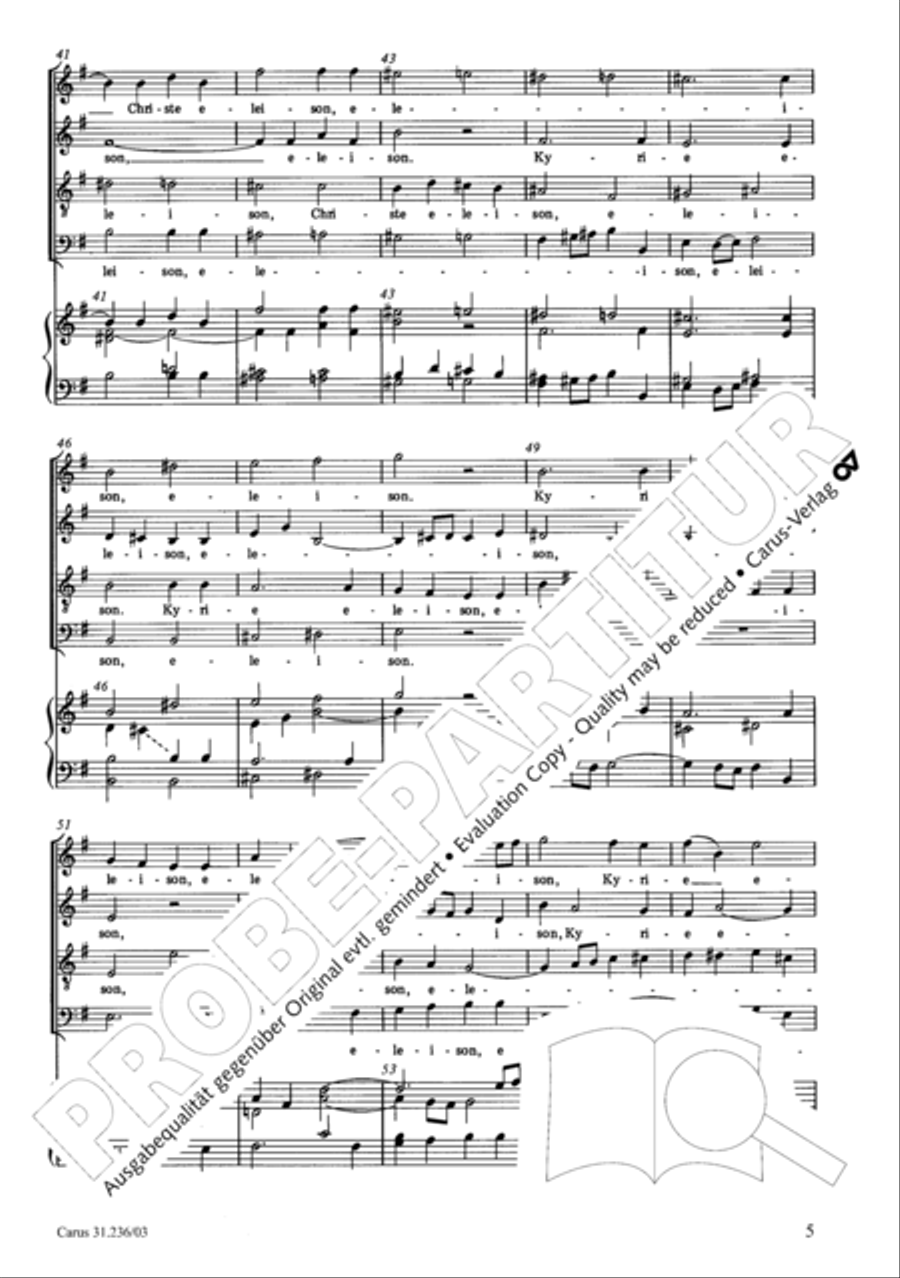 Mass in G Major Mass in G Major 4-Part scores gallery preview page 6