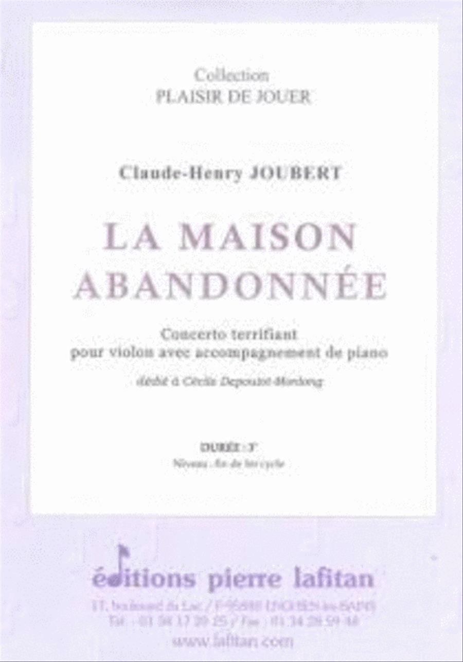 La Maison Abandonnee Violin Solo scores gallery preview page 1