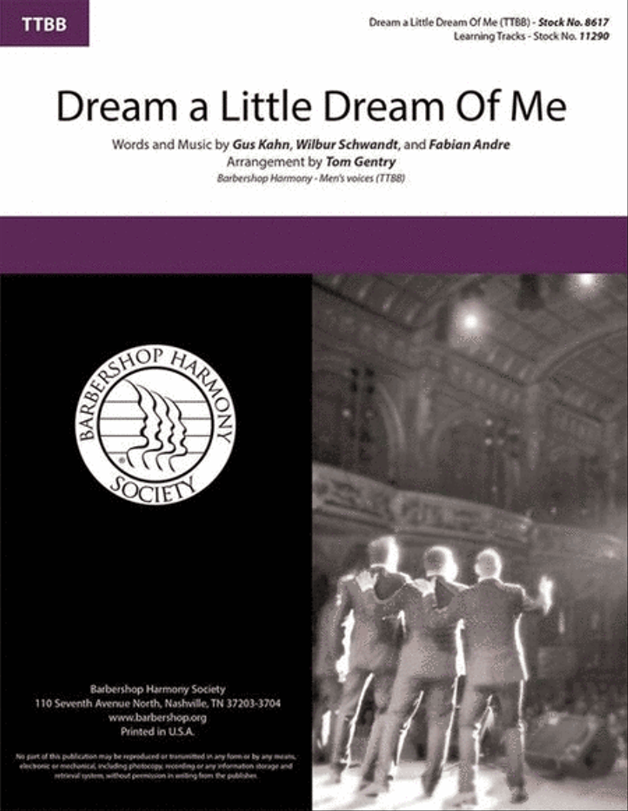 Dream a Little Dream of Me TTBB scores gallery preview page 2