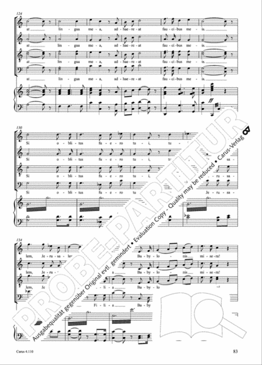 20 Latin Motets (Chants sacres latin/ 20 latein. Motetten) 4-Part scores gallery preview page 84