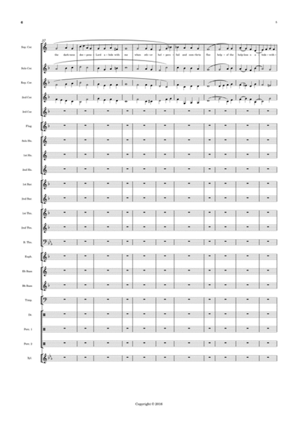 Abide With Me- Arrangement for Brass Band image number null