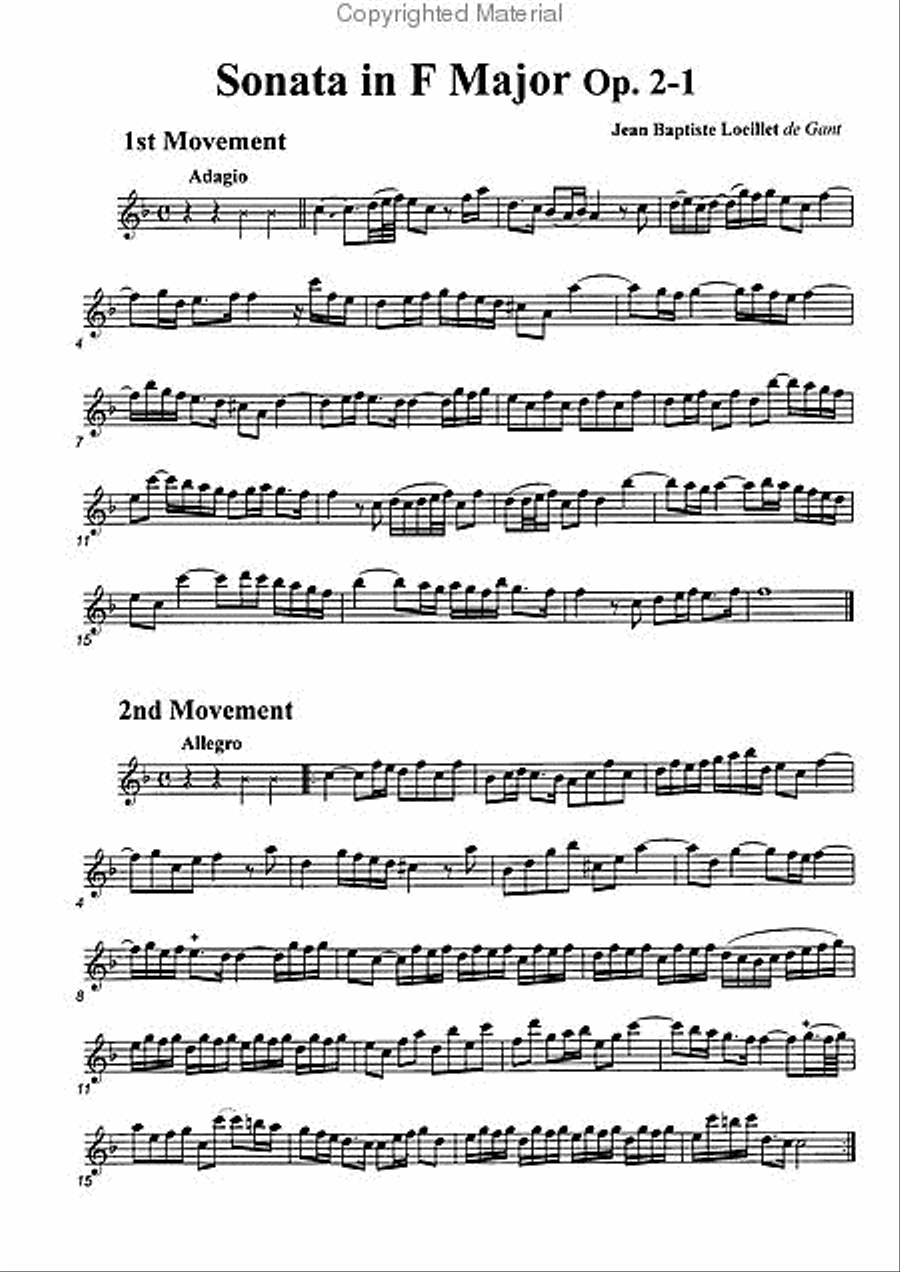 Sonatas, Vol. 5 Sonatas, Vol. 5 Alto Recorder scores gallery preview page 2