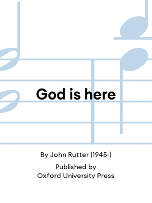 Book cover for God is here