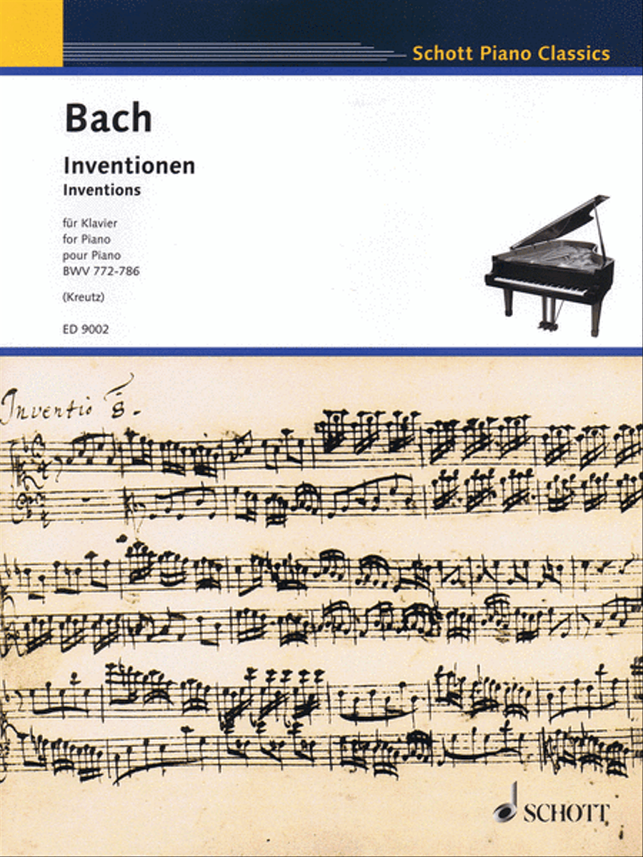 Inventions, BWV 772-786 Piano Solo scores gallery preview page 1