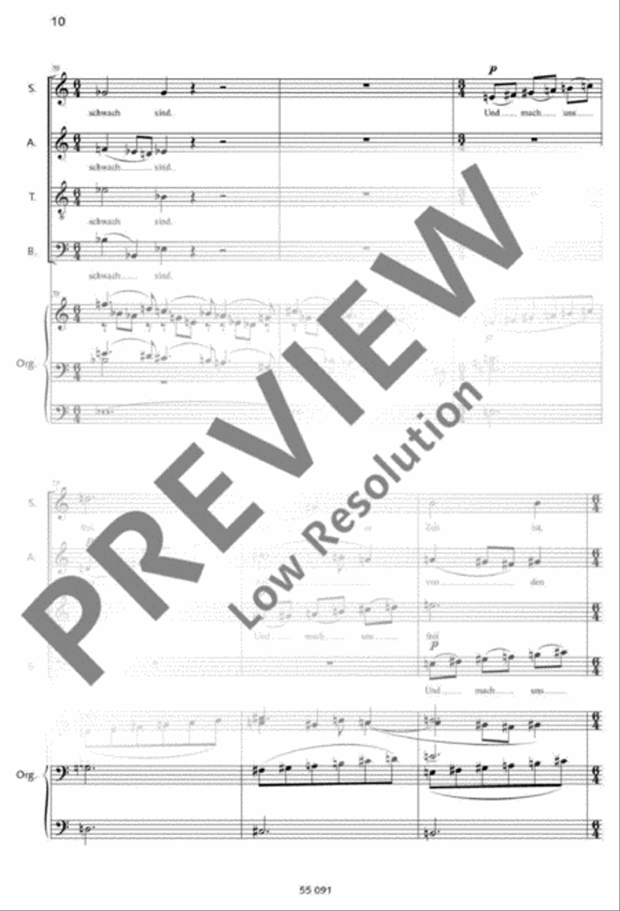 Unser Vater Mixed Choir scores gallery preview page 11