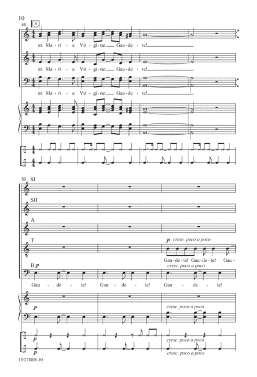 Gaudete! SSATB scores gallery preview page 11
