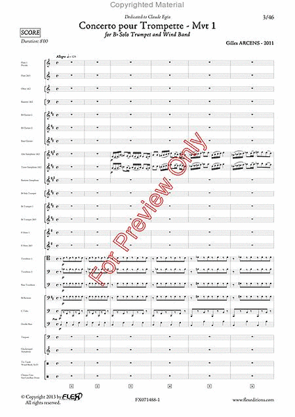 Concerto For Trumpet - Mvt 1 image number null