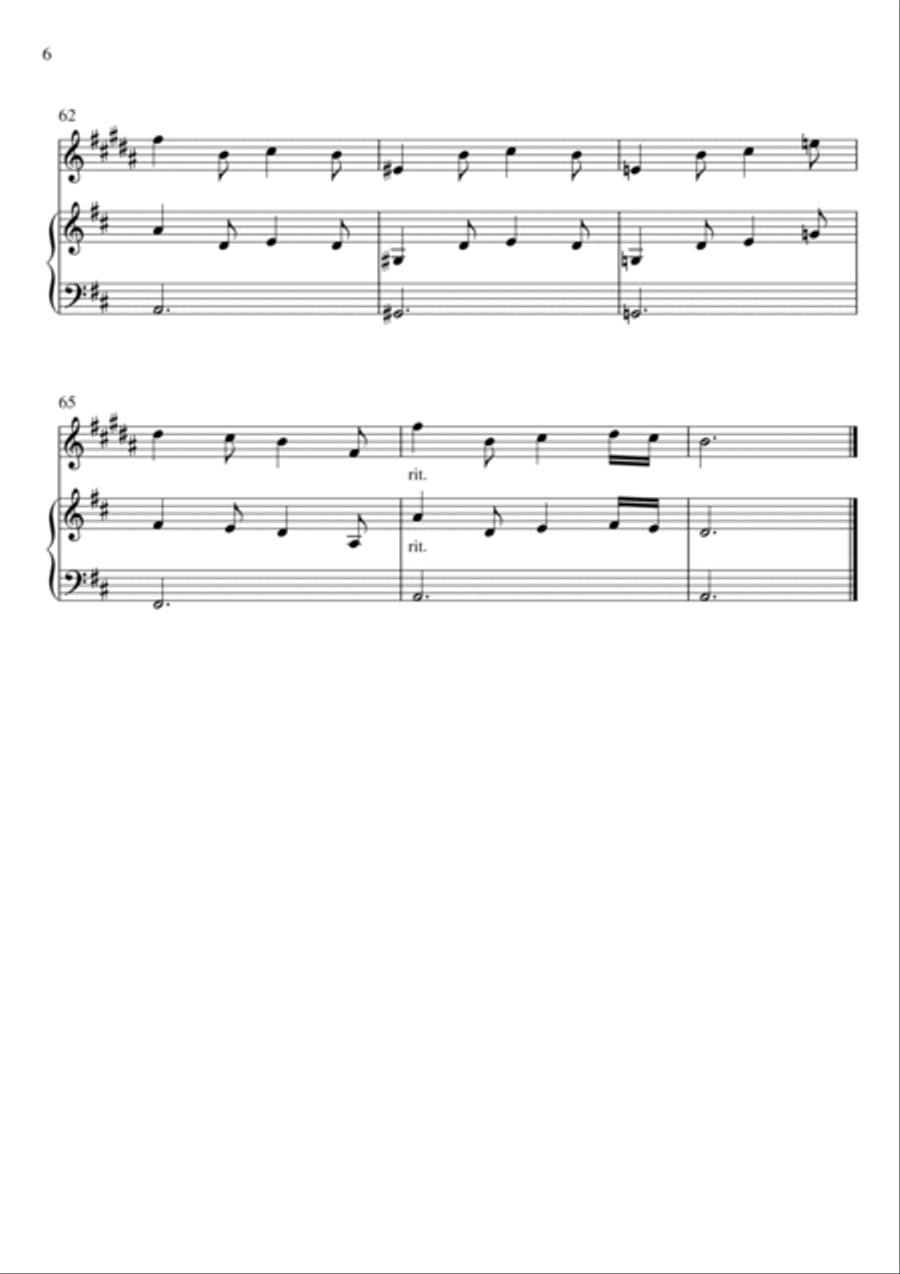 Fallen Down (from Undertale) Small Ensemble scores gallery preview page 6