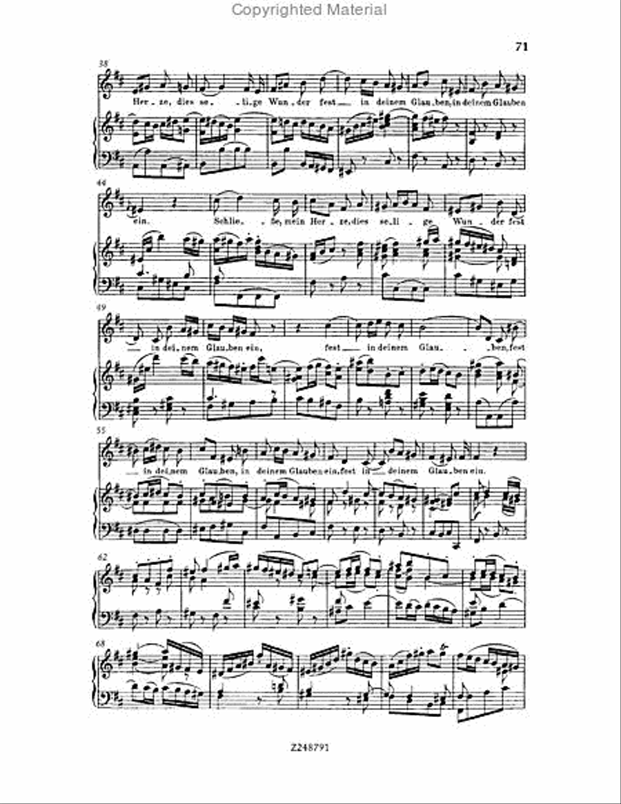 Christmas Oratorio, BWV 248 Choir scores gallery preview page 70
