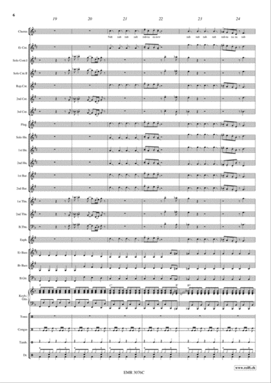 Disco Lady 4-Part scores gallery preview page 7