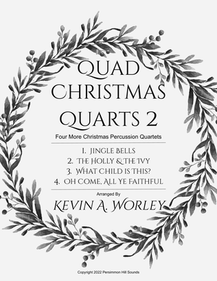 Book cover for Quad Christmas Quarts 2 - Four More Christmas Percussion Quartets