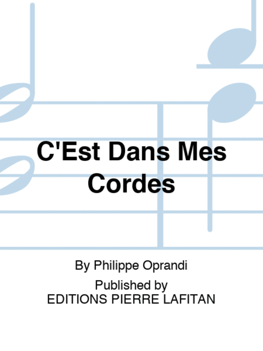 C'Est Dans Mes Cordes Violin Solo scores gallery preview page 1