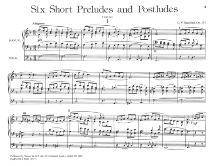 Six Short Preludes and Postludes. First Set, Op 101 Organ scores gallery preview page 2
