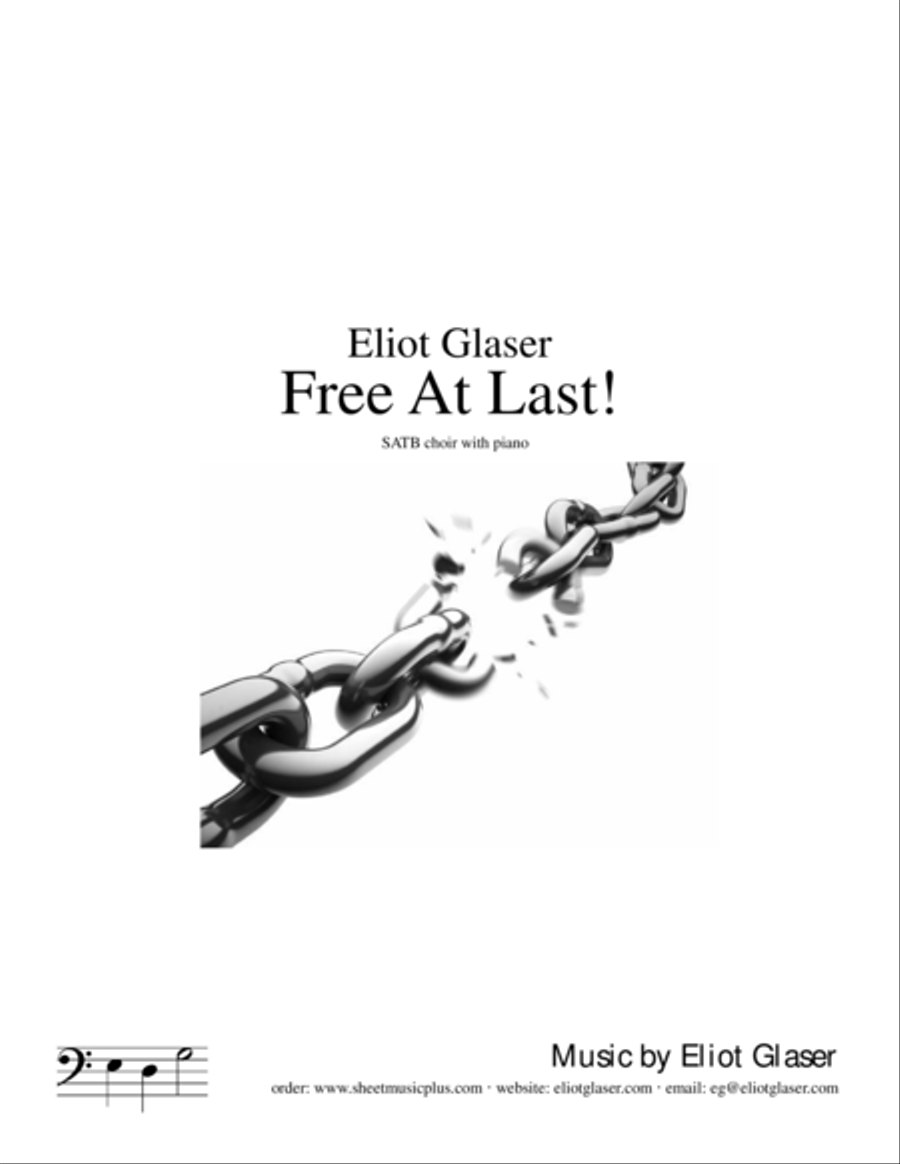 Free At Last! 4-Part scores gallery preview page 1