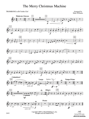 The Merry Christmas Machine: (wp) 1st B-flat Trombone T.C.