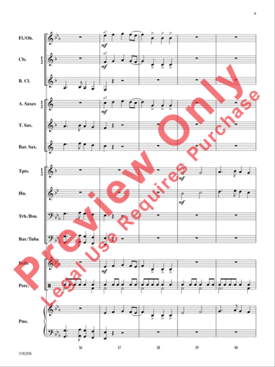 The Prince of Denmark's March Concert Band scores gallery preview page 10