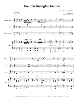 The Star Spangled Banner (Duet for Flute and Bb-Clarinet)