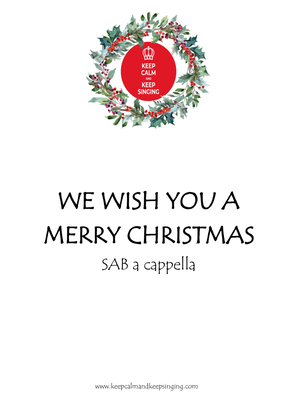 Book cover for We Wish You a Merry Christmas SAB