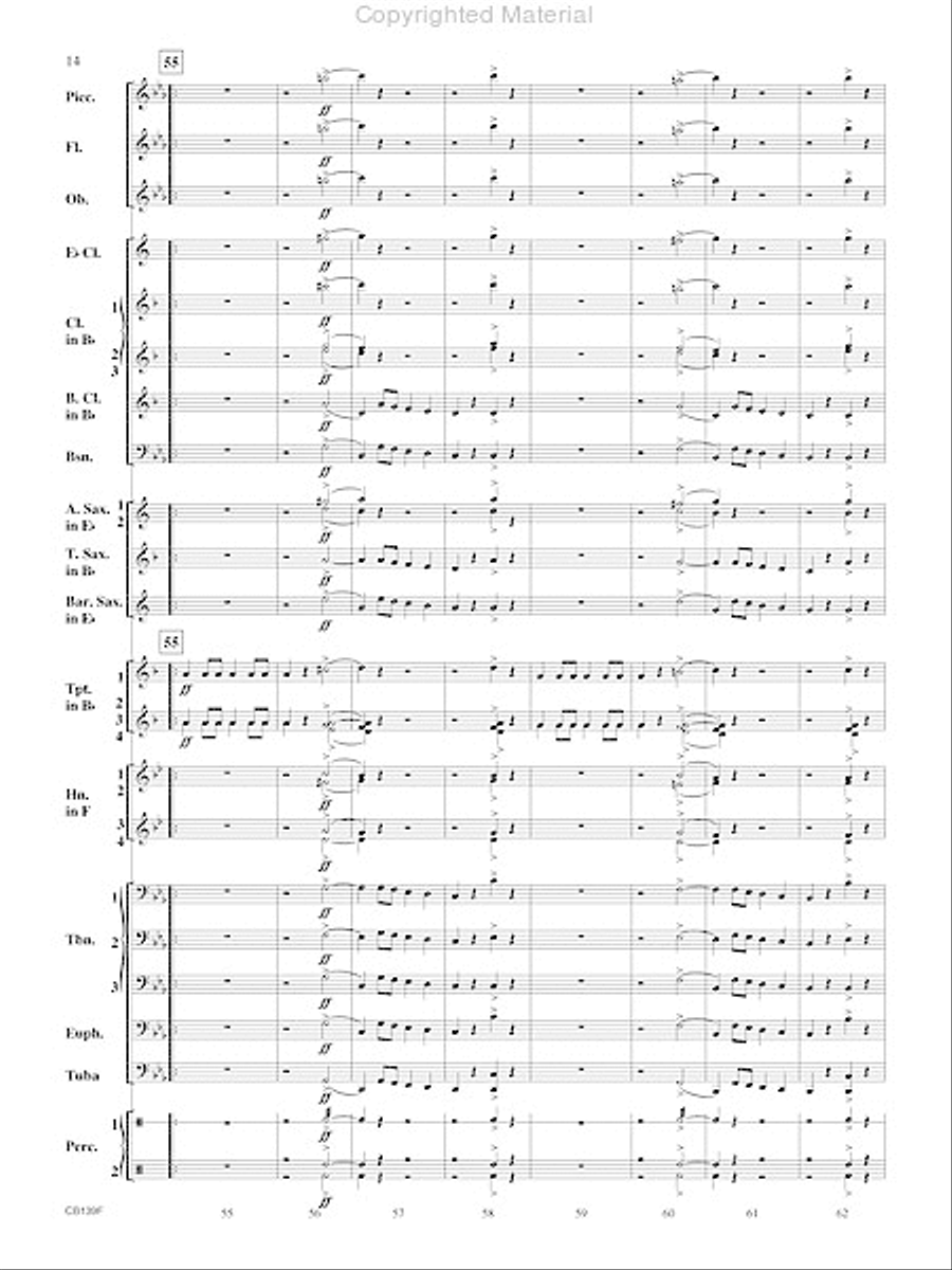 Golden Plume Concert Band scores gallery preview page 15