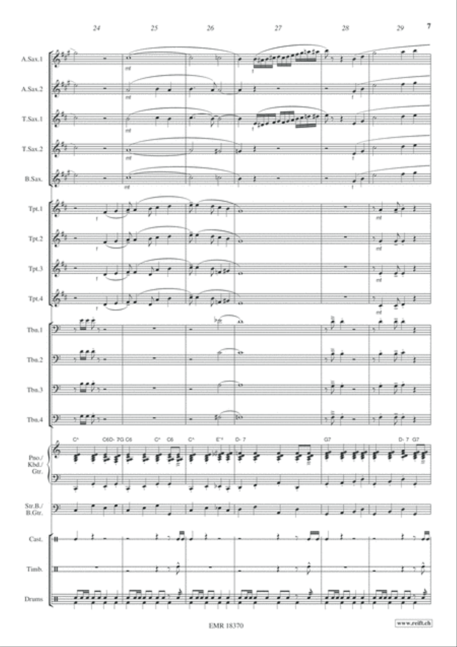 Arabian Nights Big Band scores gallery preview page 8
