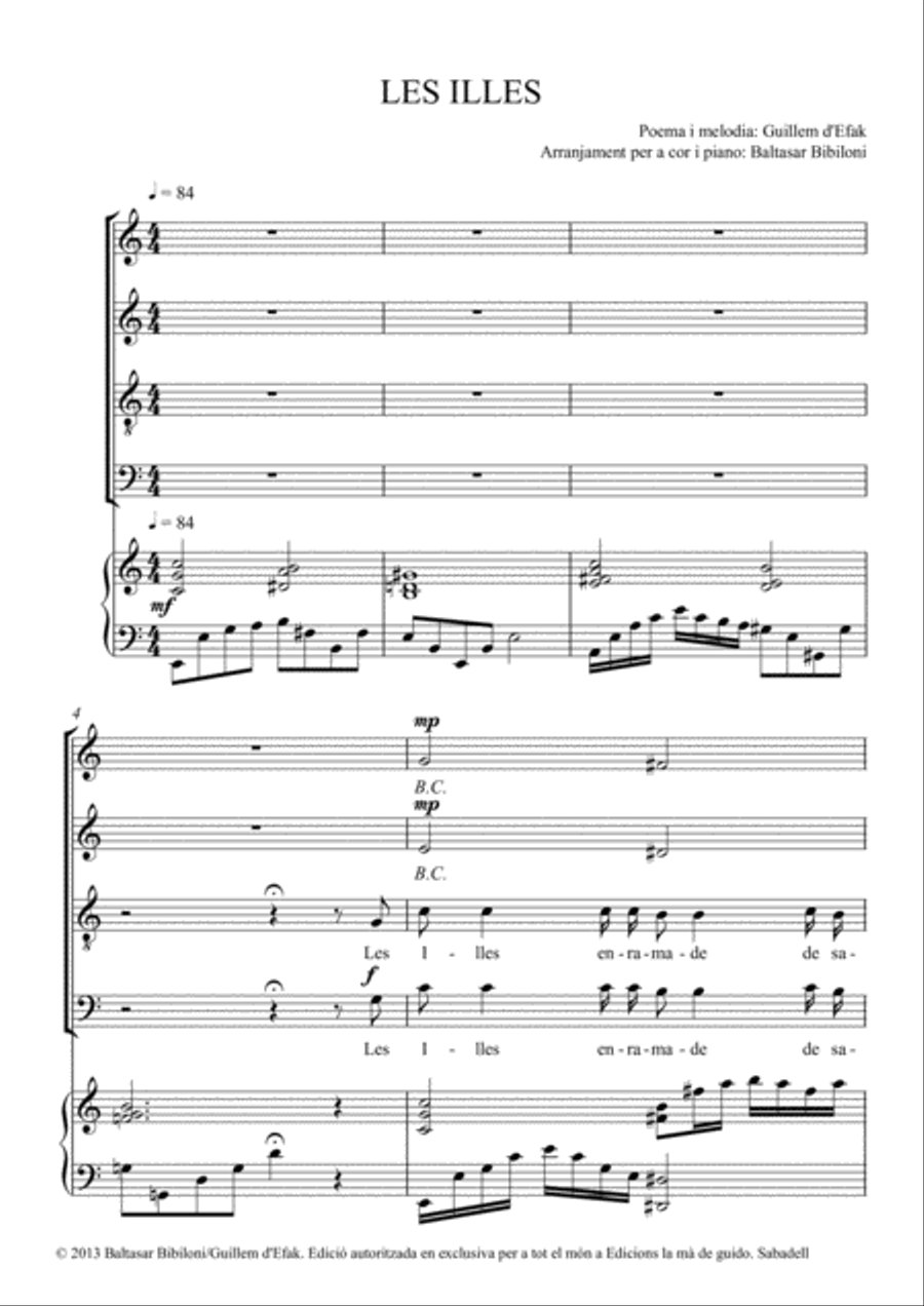 Les illes 4-Part scores gallery preview page 3