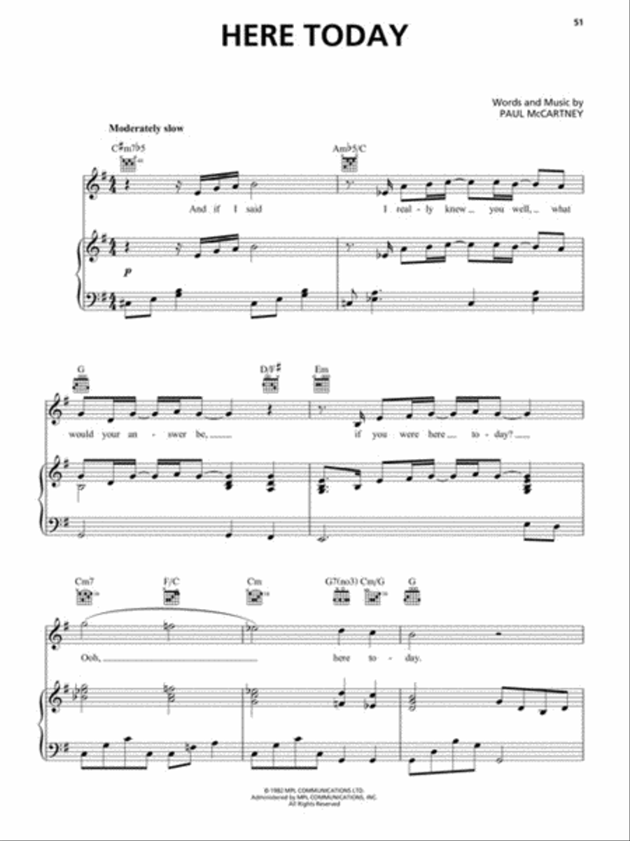 Paul McCartney – Pure McCartney Piano, Vocal, Guitar scores gallery preview page 4