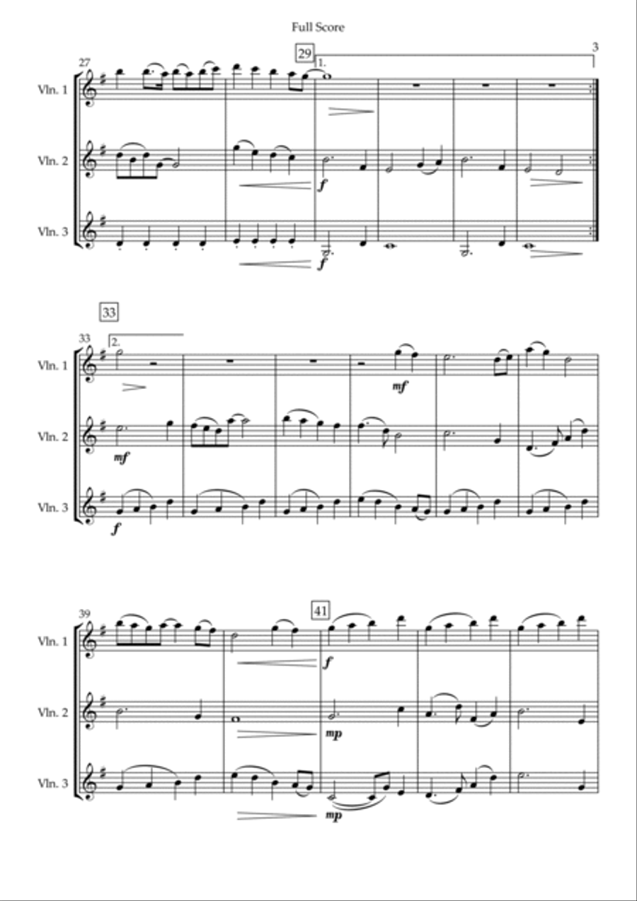 Build My Life String Trio scores gallery preview page 3