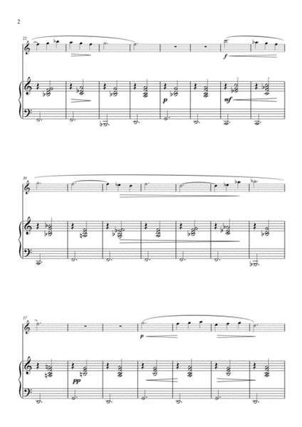 Gymnopedie No 2 for flute and piano image number null